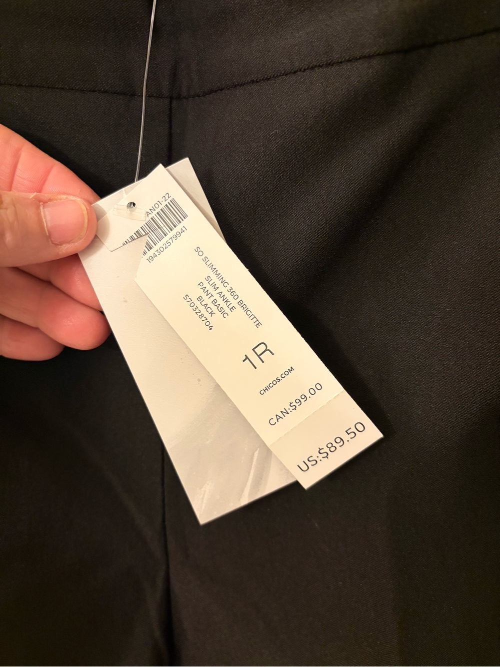 NWT Chico’s Brigitte™ Slim Ankle Pants | So Slimming® Women’s pants | Size 8 R - Picture 7 of 11